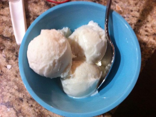 Photo of bowl of icecream.